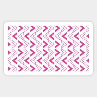 hot Pink Arrow Shape Pattern Sticker